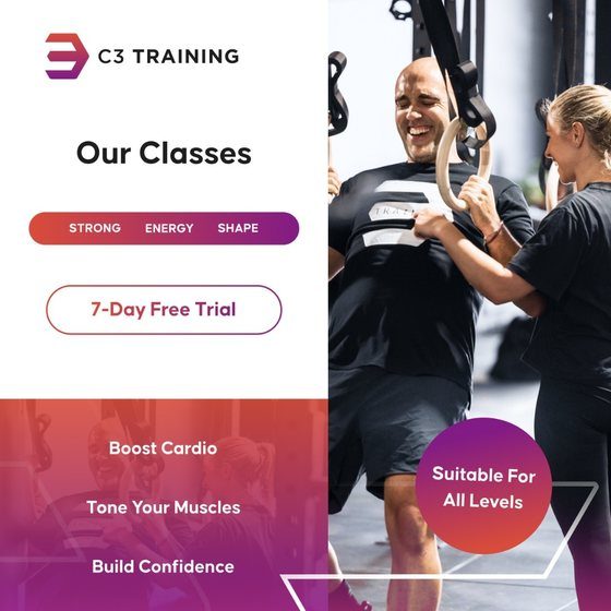 C3 Training gym classes lead generation ad