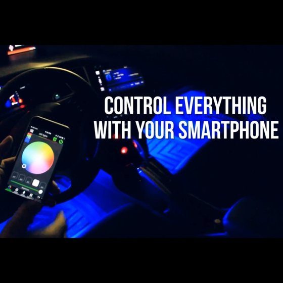 LED lighting kit ad, control everything with your smartphone