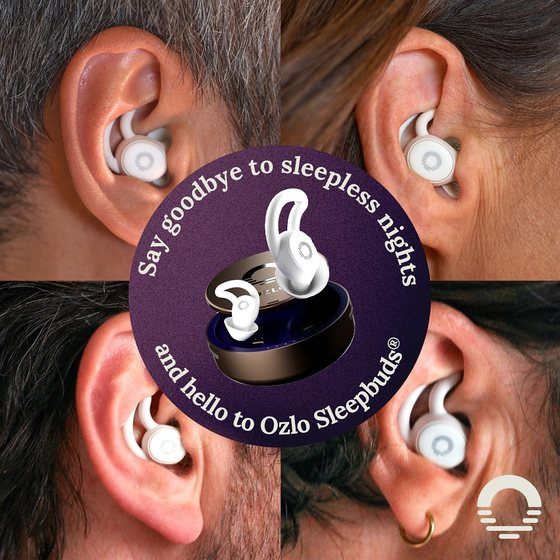 Ozlo Sleepbuds ad, say goodbye to sleepless nights