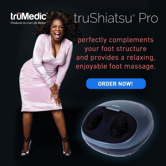 truMedic truShiatsu Pro ad featuring Oprah Winfrey