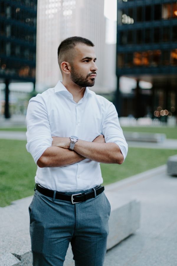 Ramin Karimi in downtown Toronto