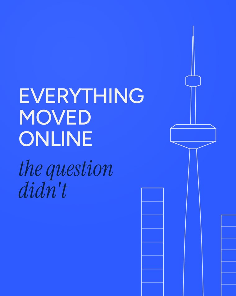 everything moved online, the question did not